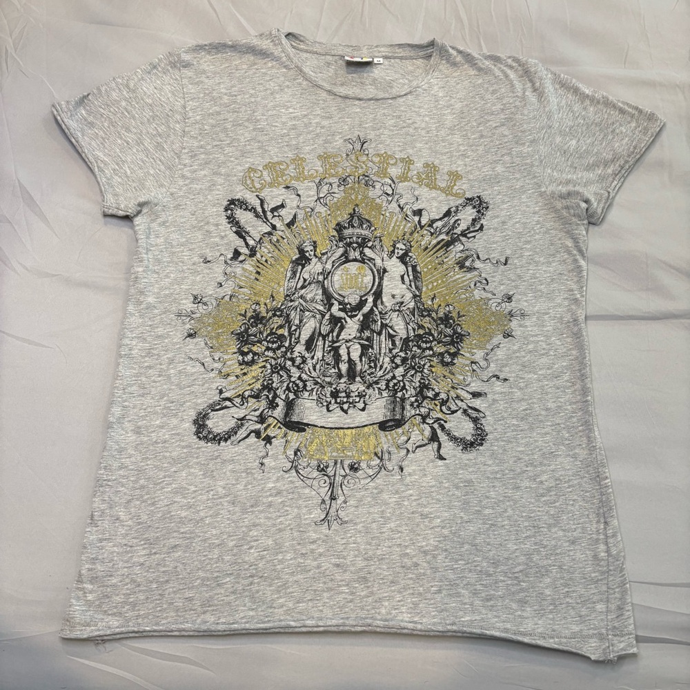 Space Ibiza Beach Club T Shirt Men’s Medium Gray Dj Celestial House Music Edm